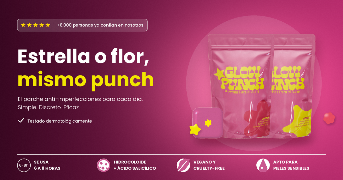 Estrella o flor, mismo punch: parches para granitos Glow Punch en forma de estrella y flor